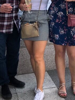 Houndstooth Mini Skirt